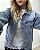 Jaqueta Jeans Com Strass Oversized Shine - Imagem 6