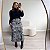 Saia midi evasê animal print Marcela - Imagem 1