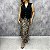 Saia midi evasê animal print Marcela - Imagem 1
