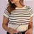 Blusa cropped listrada Nani - Imagem 1