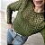 Blusa com transparência chevron Cassiana - Imagem 6