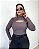 Blusa canelada com recorte frontal Esmeralda - Imagem 1