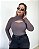 Blusa canelada com recorte frontal Esmeralda - Imagem 2