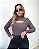 Blusa canelada com recorte frontal Esmeralda - Imagem 3