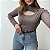 Blusa canelada com recorte frontal Esmeralda - Imagem 4
