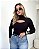 Blusa canelada com recorte frontal Esmeralda - Imagem 6