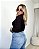 Blusa canelada com recorte frontal Esmeralda - Imagem 7