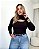 Blusa canelada com recorte frontal Esmeralda - Imagem 8