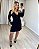 Vestido curto manga longa com lurex Julia - Imagem 2