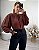Camisa cropped jacquard Ariana - Imagem 1