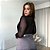 Body manga longa transpassado com lurex Lola - Imagem 8