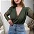 Body manga longa transpassado com lurex Lola - Imagem 2