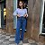 Calça wide leg jeans com strass Liana - Imagem 3