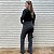 Calça reta jeans com strass frontal Helo - Imagem 3