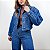 Jaqueta jeans cropped com strass Liana - Imagem 2