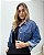 Jaqueta Jeans Cropped Com Strass Liana - Imagem 2