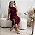 Vestido midi drapeado Luciana - Imagem 1