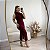 Vestido midi drapeado Luciana - Imagem 5