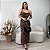 Vestido midi em tule animal print Betania - Imagem 1