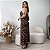 Vestido midi em tule animal print Betania - Imagem 3