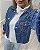 Jaqueta Jeans Oversized Com Aplicações Lara - Imagem 1