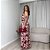 Vestido acetinado floral midi Leona - Imagem 3