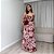 Vestido acetinado floral midi Leona - Imagem 2