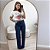 Calça wide leg jeans com cinto Ane - Imagem 6