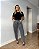 Calça reta jeans estonada Karine - Imagem 1