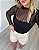 Blusa Em Tule Com Listras Lurex Ivy - Imagem 1
