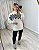 Blusa Alongada Em Fio Pluma Com Estampa Frontal Sabrine - Imagem 3