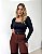 Blusa Térmica Decote Quadrado Com Toque Pêssego - Imagem 2