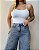 Calça Wide Leg Jeans Bordada Fabiana - Imagem 5