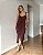 Vestido Midi Com Alcinhas E Drapeados Flávia - Imagem 1
