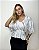 Blusa Listrada Peplum Silvana - Imagem 1