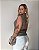 Blusa Peplum Com Amarração Frontal Roberta - Imagem 3