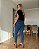 Calça Mom Jeans Lavagem Escura Denim Zero DZ21249 - Imagem 4