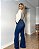 Calça Wide Leg Jeans Lavagem Escura Denim Zero DZ20438 - Imagem 3