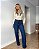 Calça Wide Leg Jeans Lavagem Escura Denim Zero DZ20438 - Imagem 4