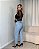 Calça Slouchy Jeans Lavagem Clara Com Brilho Denim Zero DZ21187 - Imagem 5