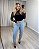 Calça Slouchy Jeans Lavagem Clara Com Brilho Denim Zero DZ21187 - Imagem 8
