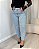 Calça Slouchy Jeans Lavagem Clara Com Brilho Denim Zero DZ21187 - Imagem 2