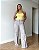 Calça Wide Leg Cargo Em Sarja Donatella - Imagem 1