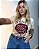 T-shirt Tradicional Estampa “Sommer Flowers” Com Strass - Imagem 3