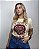 T-shirt Tradicional Estampa “Sommer Flowers” Com Strass - Imagem 1