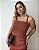Vestido Midi Com Decote Reto Drapeados Laterais Juli - Imagem 2