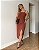 Vestido Midi Com Decote Reto Drapeados Laterais Juli - Imagem 7