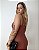 Vestido Midi Com Decote Reto Drapeados Laterais Juli - Imagem 3