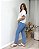 Calça Slouchy Jeans Lavagem Média Denim Zero DZ21166 - Imagem 2