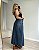 Saia Midi Jeans Abertura Frontal Lary - Imagem 3